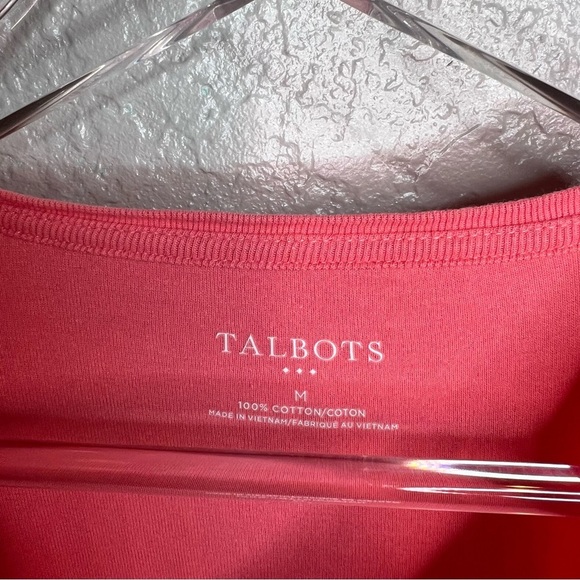 Talbots Coral Short Sleeve Top - Picture 4 of 5